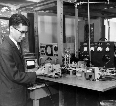 1960s man at computer